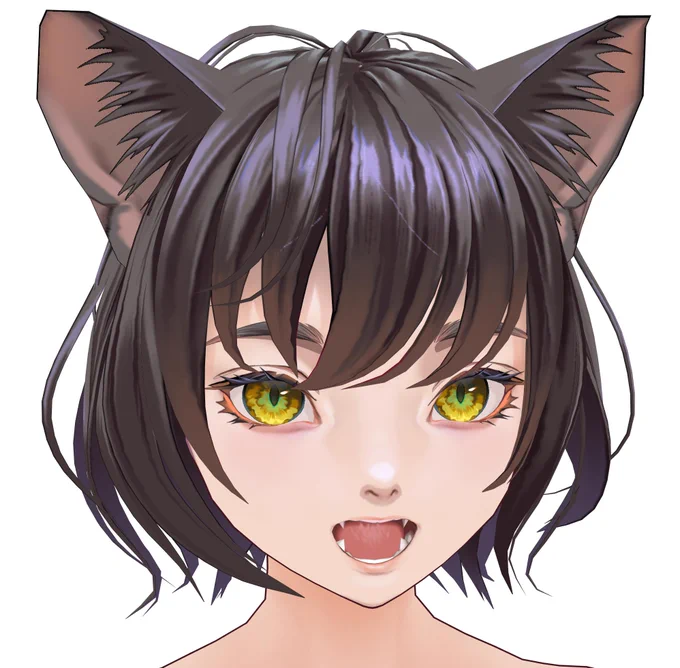 顔をちょっと変えた 