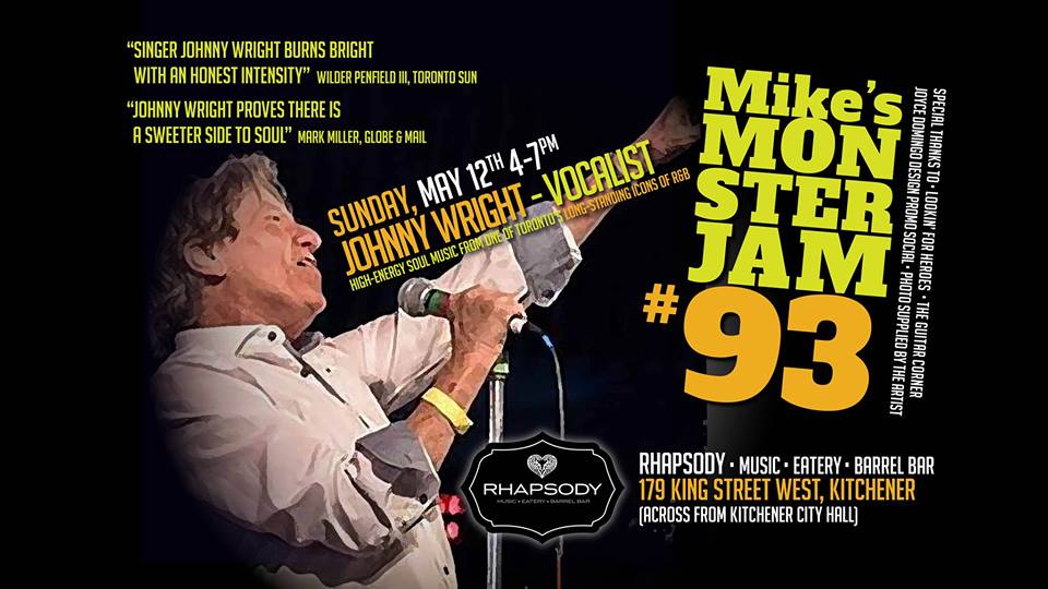 Add some soul to your Mother's Day with Singer Johnny Wright The Cameo Blues Band, The Majestics, Atlantis, The Bittersweet Blues Band, Hotline with Mike ‘Mudfoot’ Mcdonal, Cory Turnbull, Dale Anne Brendon!