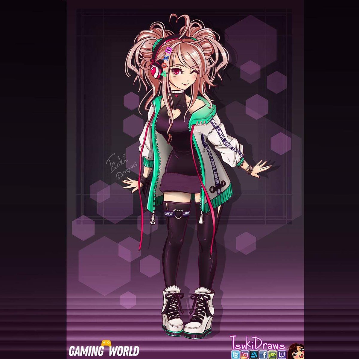 tsu_drawing's tweet photo. finished just in time :D
This is my Entry for the UltraMunch GamingWorld Design Contest
chill doodle, wanted to try the neon color theme #ultramunch https://t.co/Y49jn37yeJ
