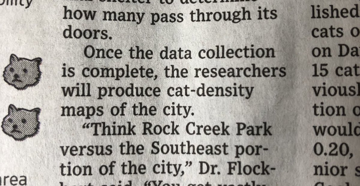 SeannaKerr's tweet photo. This is the content I’m looking for - thanks WSJ. #catdensity https://t.co/DvyMBQlWE4
