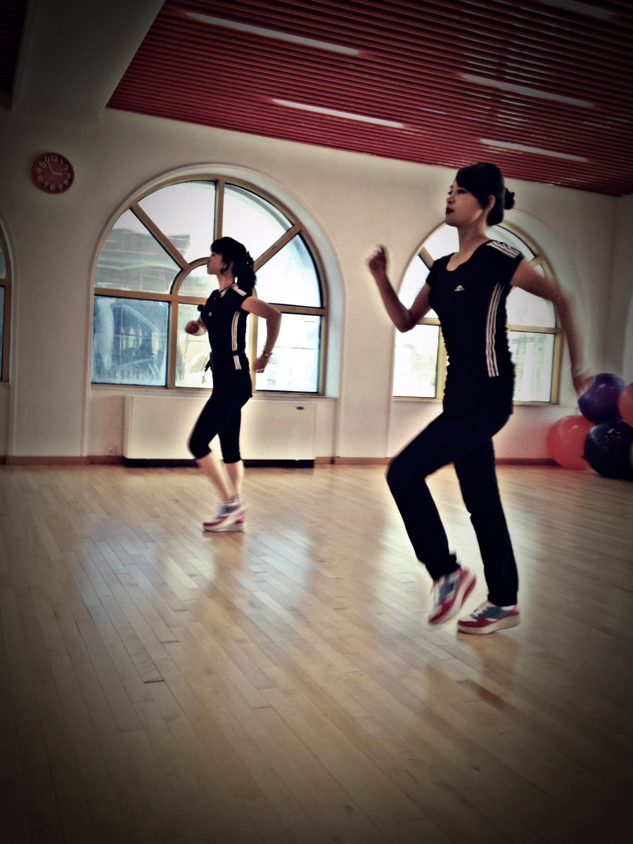 EricTalmadge's tweet photo. Found these photos in my files. Aerobics class in Pyongyang, from 2013. https://t.co/psIo8y2ZkA