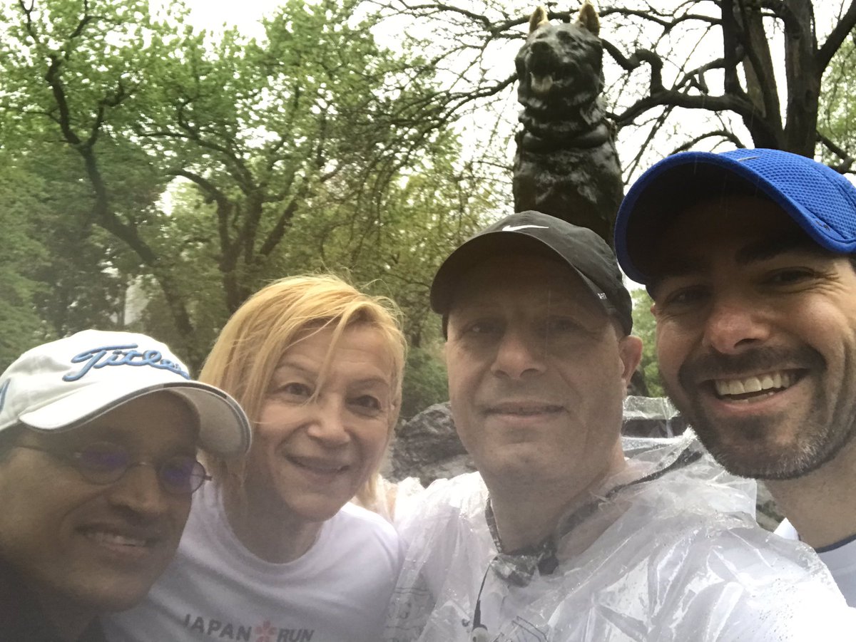 MaherNasserUN's tweet photo. A small #PRrUNners squad joined @nyrr #JapanRun today @BurhanGafoor @ArbeiterRichard @PajevicIvana & Christoph @GermanyUN who was ran too fast & missed the photo meet at # Bolto https://t.co/37EQyQy5Y8