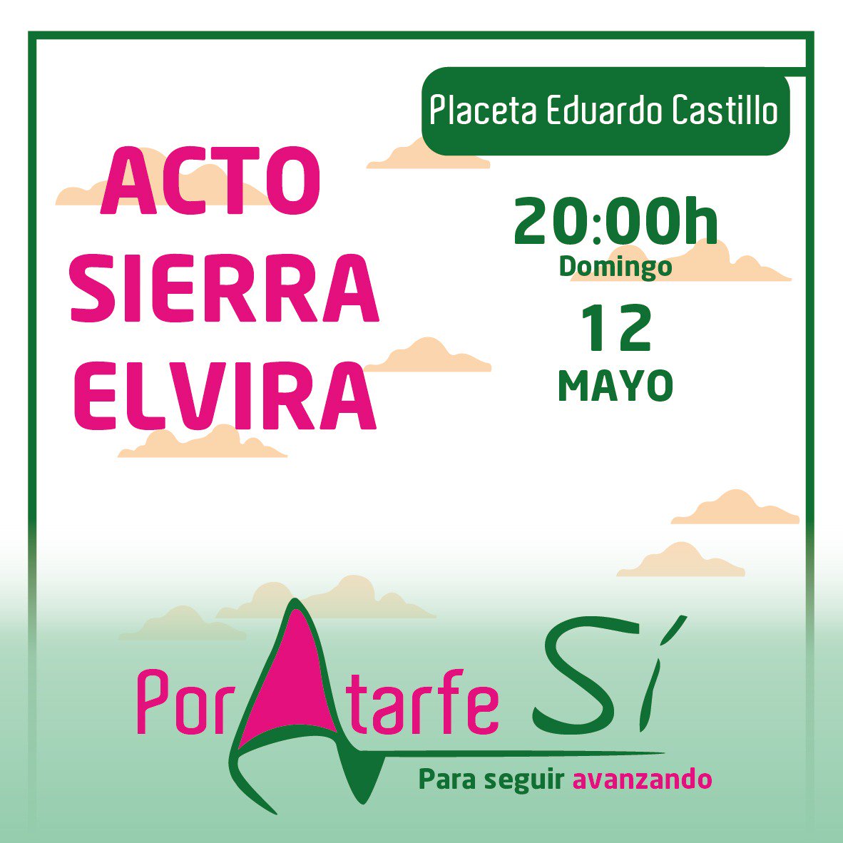 PorAtarfe's tweet photo. Esta tarde presentamos a los vecinos y vecinas de Sierra Elvira nuestro programa electoral #ParaSeguirAvanzando ▶ https://t.co/nDsRrLufa1 https://t.co/Y0myZWm2oj