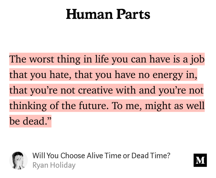 Will You Choose Alive Time Or Dead Time? 