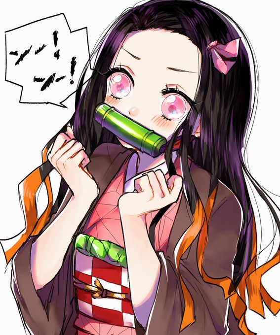 まりあーぬ☆｡ﾟ+.さんがTwitterに投稿した竈門禰豆子(鬼滅の刃)のイラスト。