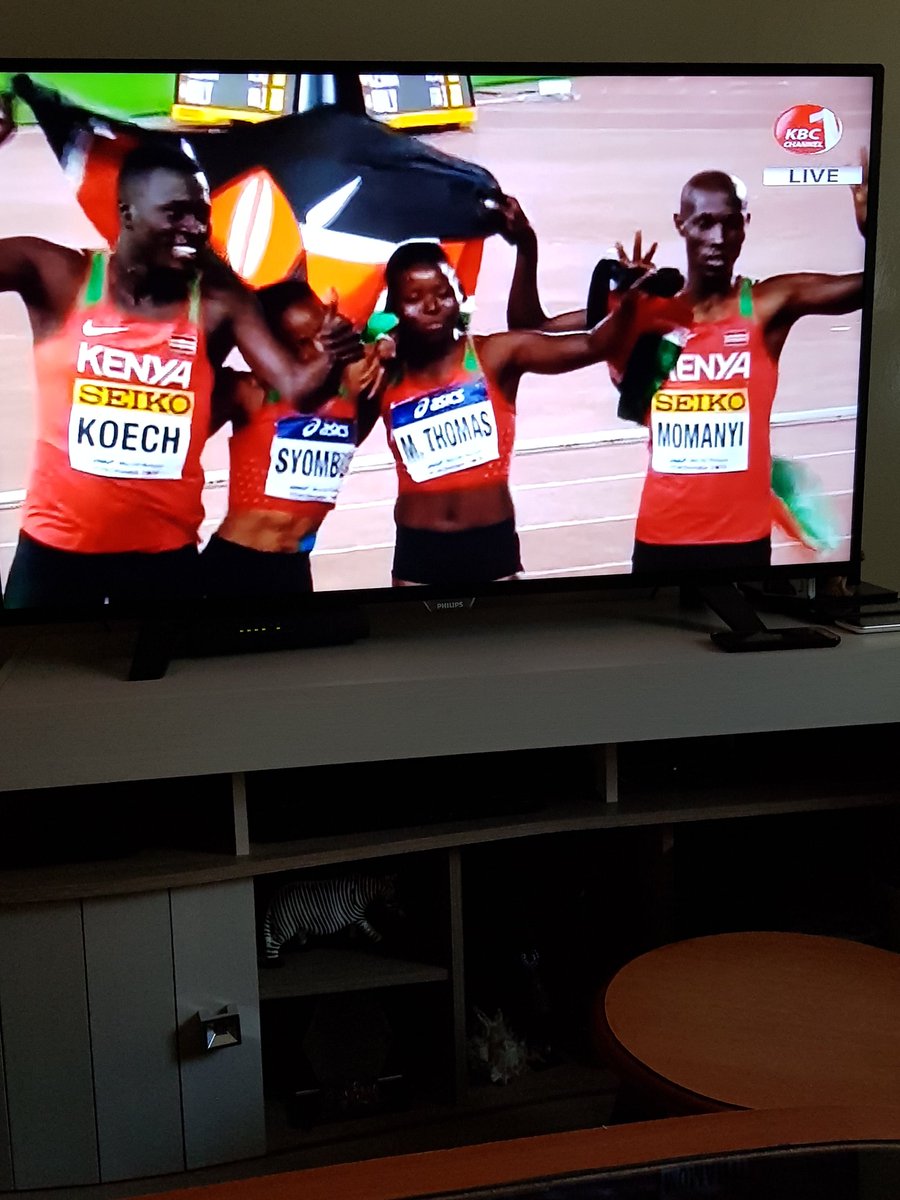 monicajuma9's tweet image. Beautiful afternoon watching Kenya's 4x4 mixed relay team take 3rd position from Yokohama, live only on KBC channel 1
#KBCTelevision