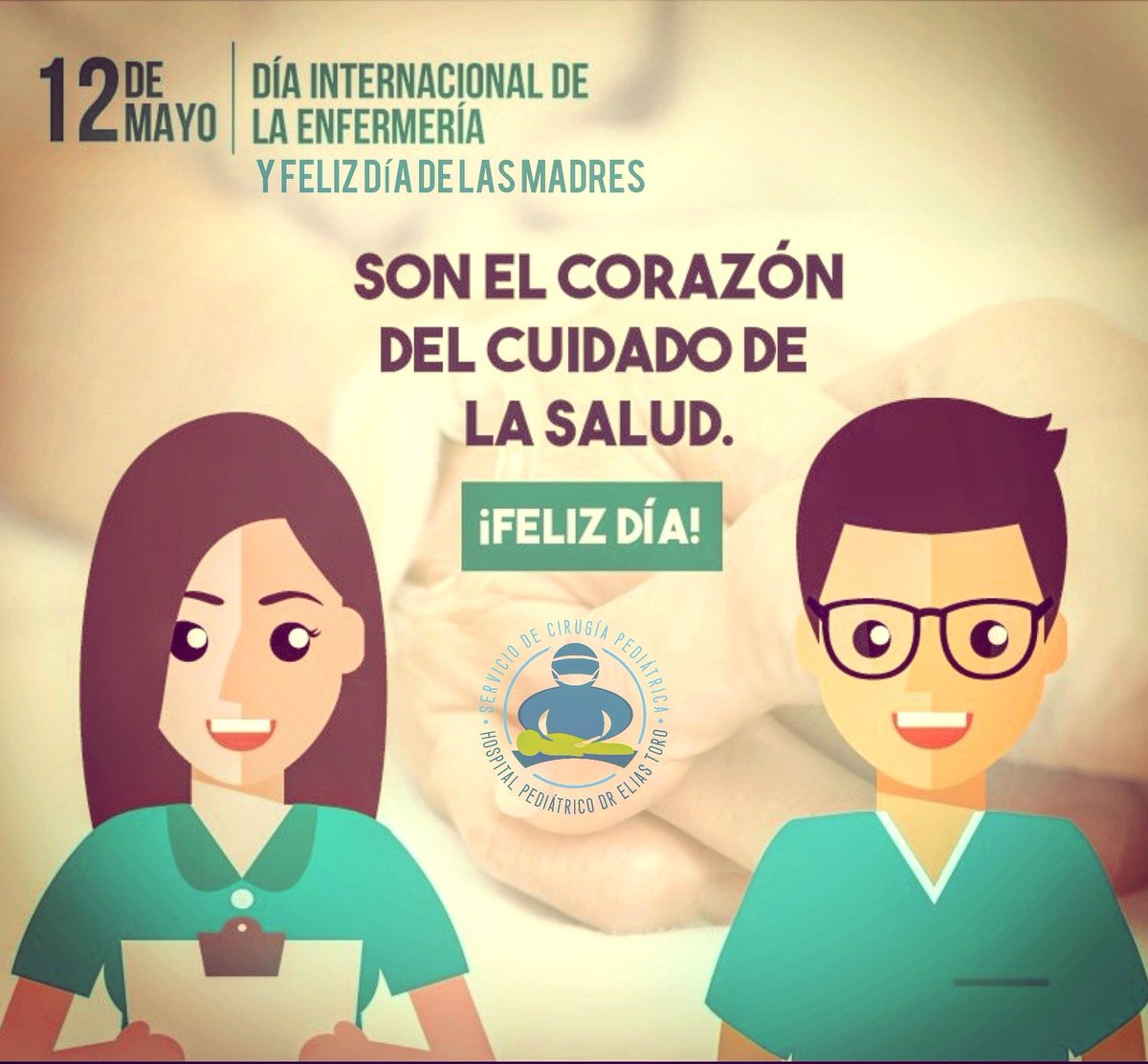 QxPediatrica's tweet image. 📰 ¡Feliz día Internacional de la Enfermería y Día de las Madres! 🥂. 

#HospitalPediátricoElíasToro #HPET #CirugíaPediátrica #Pediatría #Caracas #UCV #nurse #nurseday #Enfermería #Venezuela #Hospital