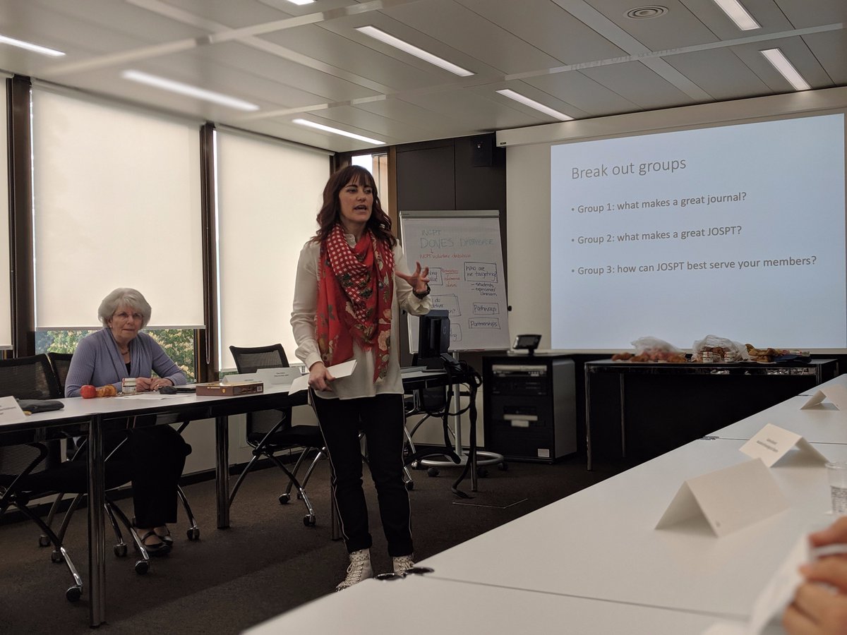 EUSSERBOARD's tweet photo. Productive discussions on the future of the collaboration between JOSPT and it's partners (EUSSER!). At the first JOSPT International Partners meeting. @WCPT2019 https://t.co/e4ZdtB5sP1