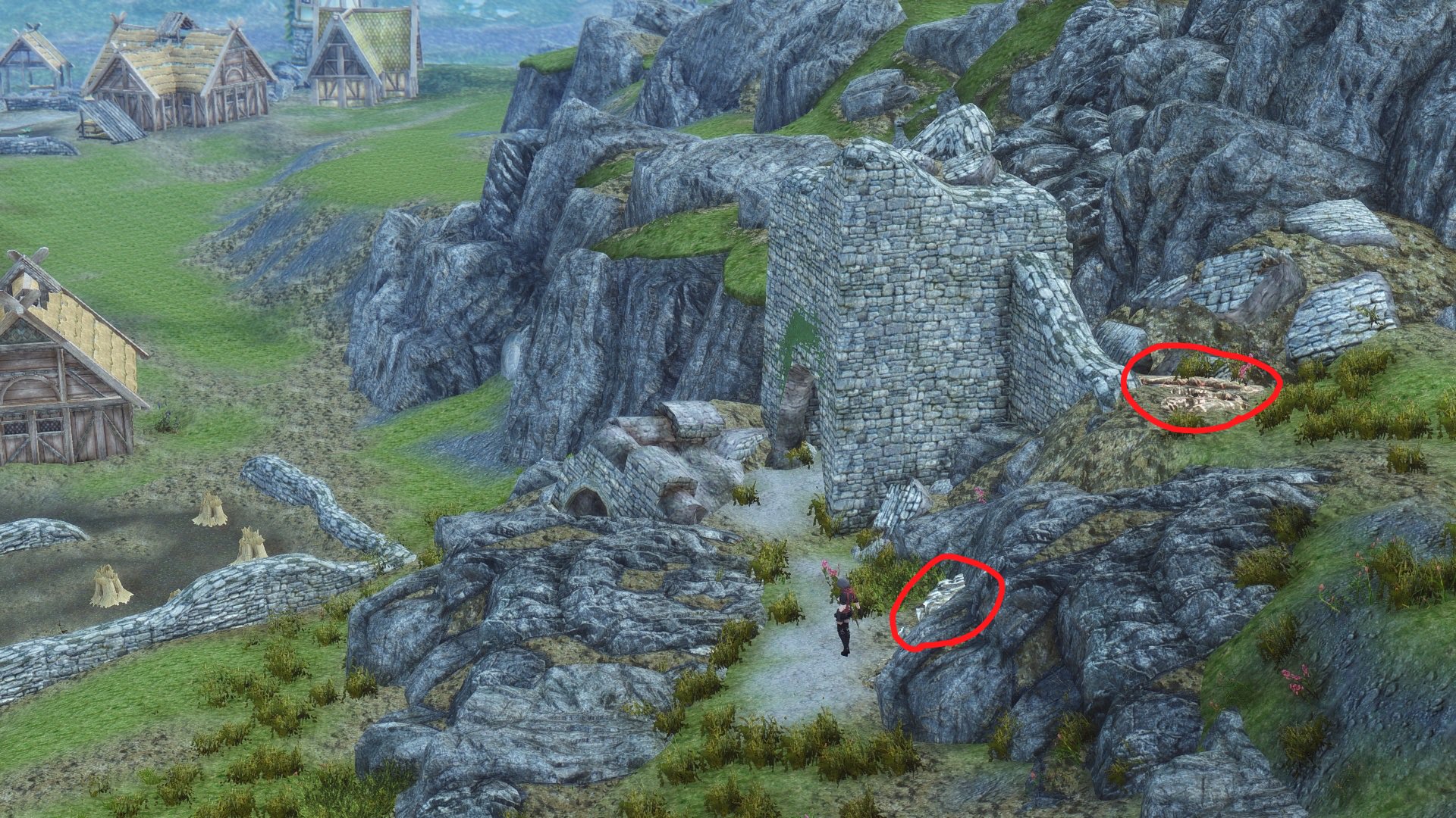 Someonepeople バトルボーン農場の辺りはプチレア鉱石が多い 直ぐ裏に水銀と鋼玉 ちょっと山を登って金 その崖から降りた辺りに鉄と銀 Skyrim スカイリム スカイリム鉱石 T Co Ovieiwzts3 Twitter