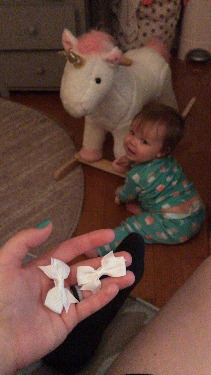 BekahGroop's tweet photo. You know you’re a girl mom when you reach into your pocket and find two bows from who knows when. #HappyMothersDay https://t.co/1j4VVPsR3N