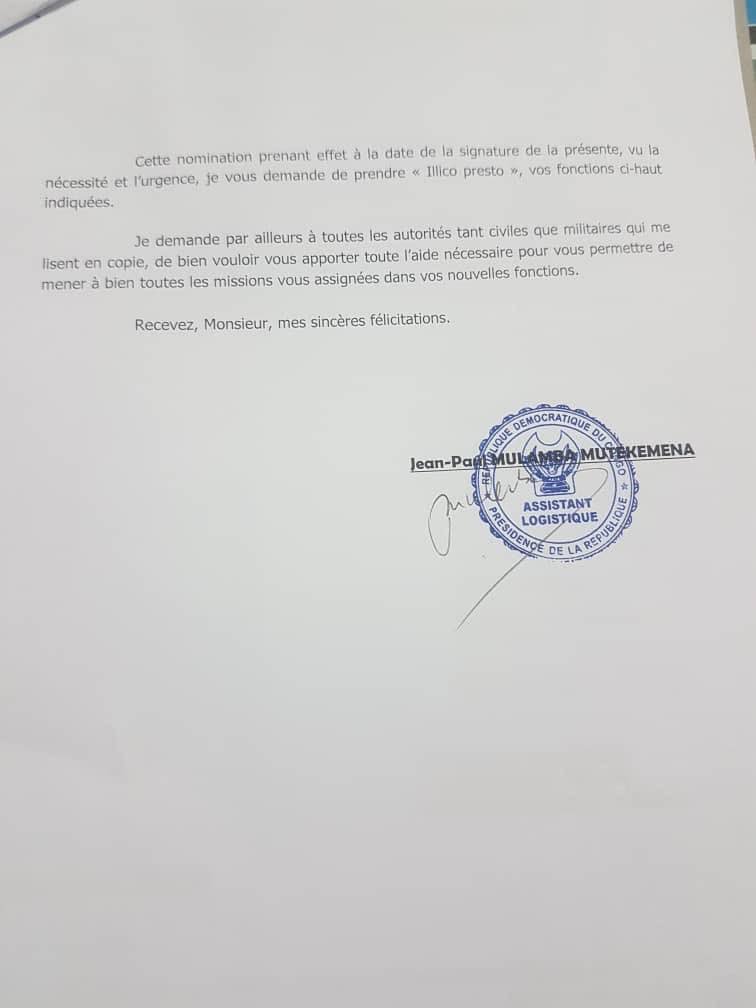 LubayaClaudel's tweet photo. En nommant quelqu’un à l’aviation présidentielle, l’assistant logistique a commis une faute lourde. Il a violé principe de l’unité de commandement, unité de l’action et unicité de la direction. Il revient au #Dircab de proposer sa révocation pure et simple pour manquement grave https://t.co/q7dyUwPlNY