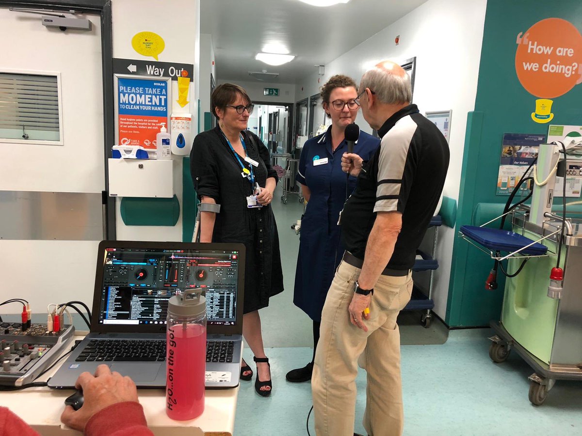 On the radio with Elecia to celebrate Nurse’s day ⁦<a href="/ClaireDepChief/">Claire Martin 💙</a>⁩