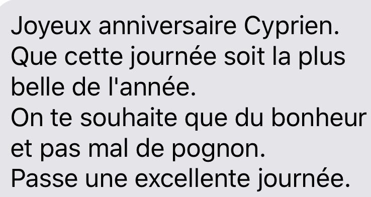 Cyprien Merci Pour Vos Messages En Echange Je Vous Offre Un Sms De Mon Pere