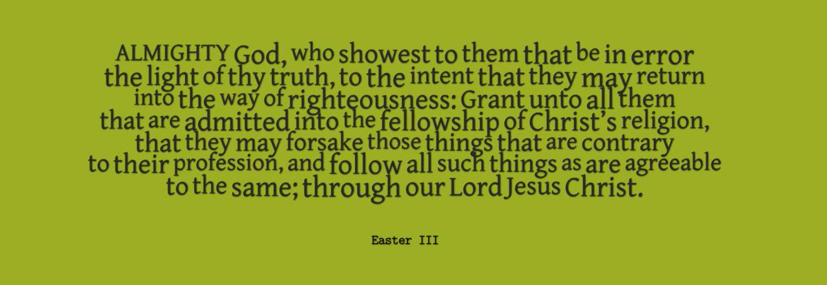 The Third Sunday after Easter.