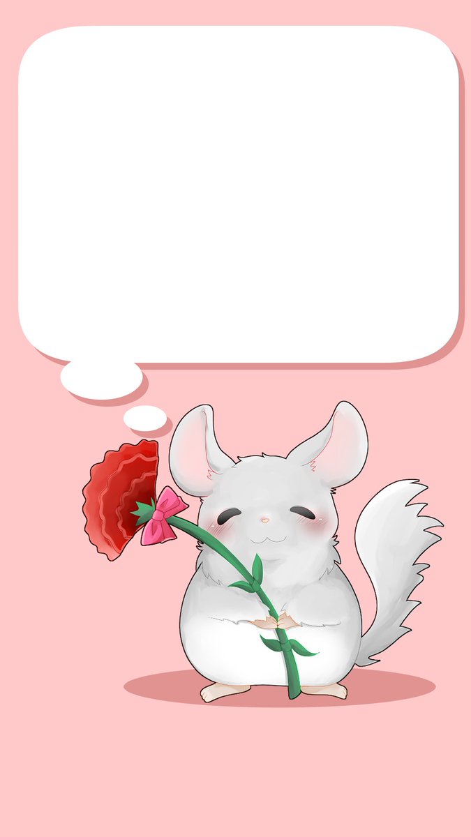 すずか 母の日見て きょんくまペットさんのチンチラ さのす が大好きな母へ描いたプレゼント 壁紙になる 母の日