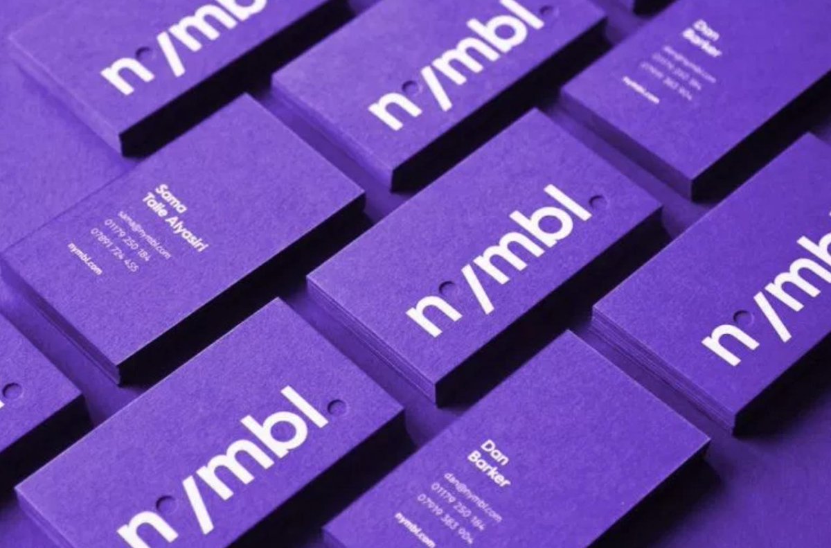 Shutterstock on X: The color purple brings a dramatic edge to branding and  stationery. Find inspiration by UK designer Daniel Robinson's identity for  creative agency @nymbl3d:    / X