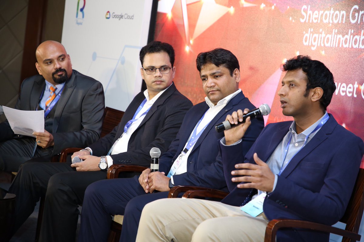 gokulgaze's tweet photo. It was an interesting panel discussion on the legal aspects of #BlockchainTechnology in India about the validity of Records, Tokens, Currencies, Licenses, Identity etc. with @sharat_suave @AggarwalShiv at the #DigitalIndiaBlockchain conference organised by @gbaglobal https://t.co/KectyXLFP9