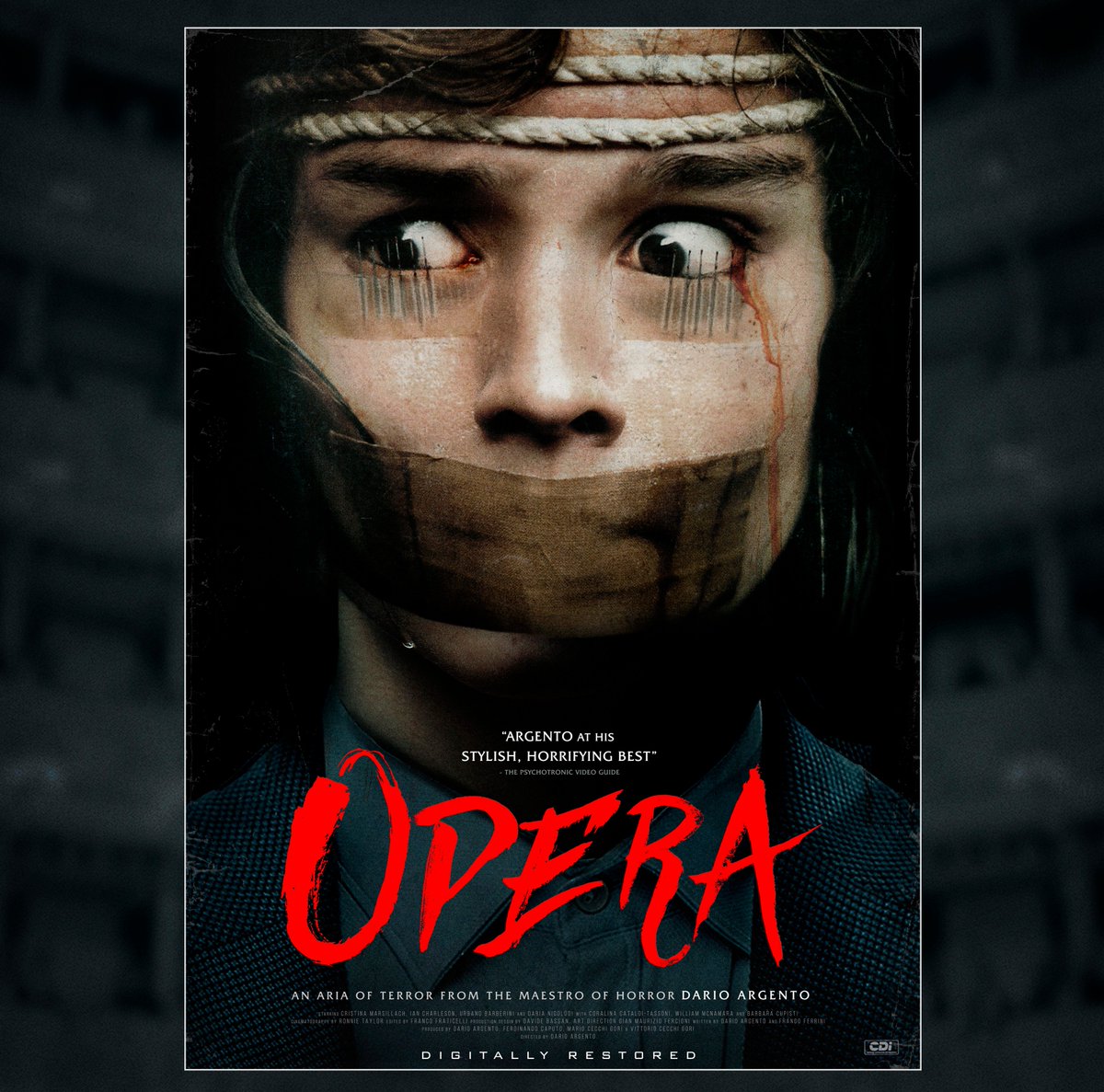 MancatDesign's tweet photo. My fanmade poster and covers for Dario Argento's "Opera" (1987). #giallo #darioargento #horror #rerelease #scary #giallofilm #italianhorror #argento #customcover #artistsoninstagram #graphicdesign #videonasty #oldschool #80shorror #fanart #retrohorror #mancatdesign https://t.co/N4tuSmxjbY
