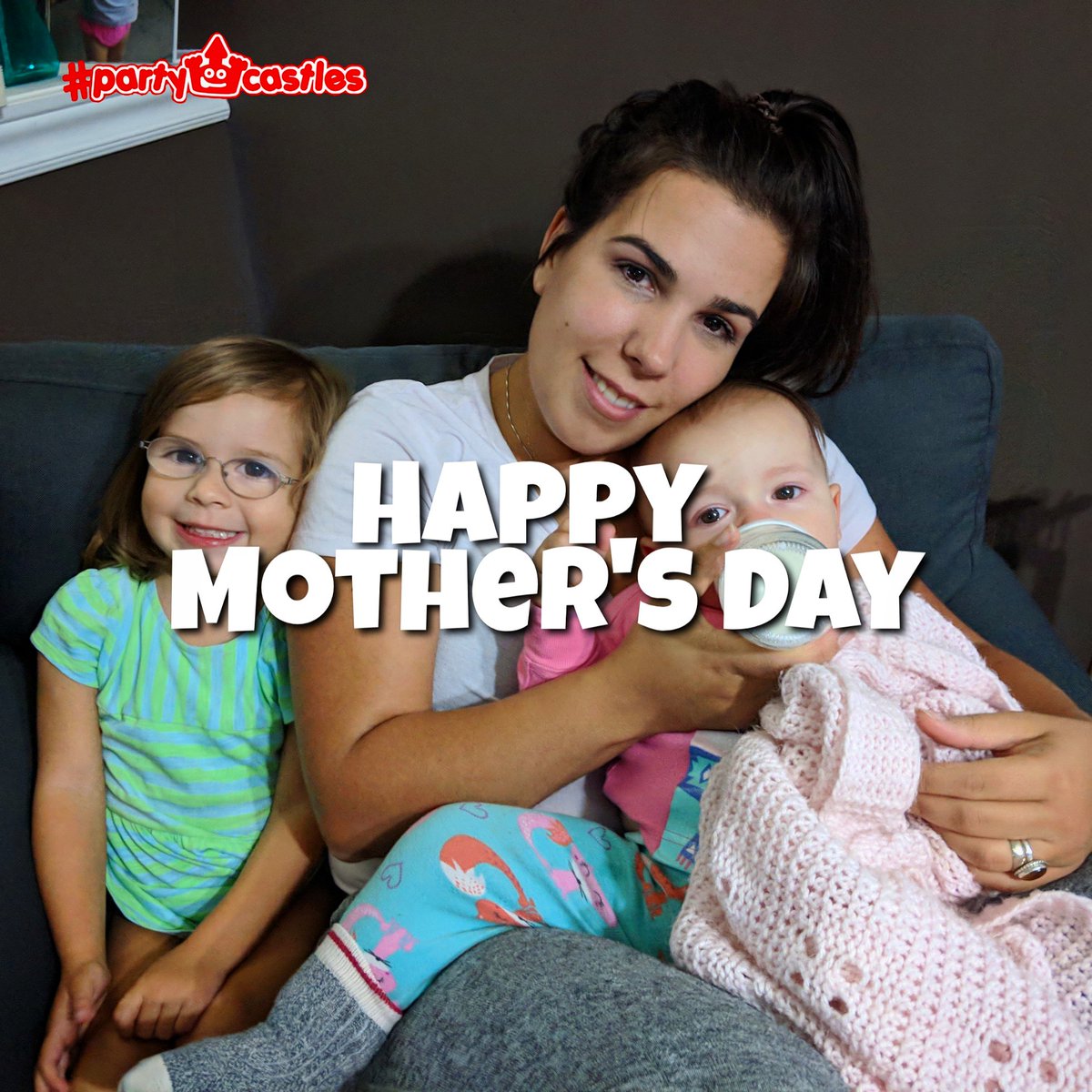 PartyCastlesCA's tweet photo. Wanted to take this time to wish all the moms out there a Happy Mother's Day!! ❤️🙌 .... especially to this beautiful mama. We love you so much!! 😍 https://t.co/Bn4D3Lrdrl