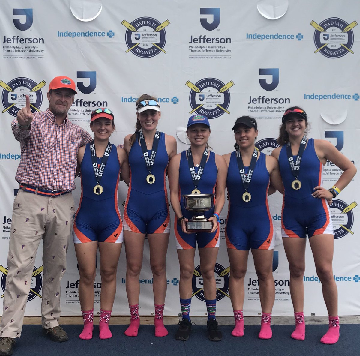 madelynkloske's tweet photo. Feels surreal...@uf_crewโs Womenโs Ltw4+ just won gold at Dad Vails, the largest collegiate regatta in North America! ๐คฉ๐ฅ@UFSportClubs @UF @PresidentFuchs #clubrowing #dadvails #gogators https://t.co/9IMr9bM6v1