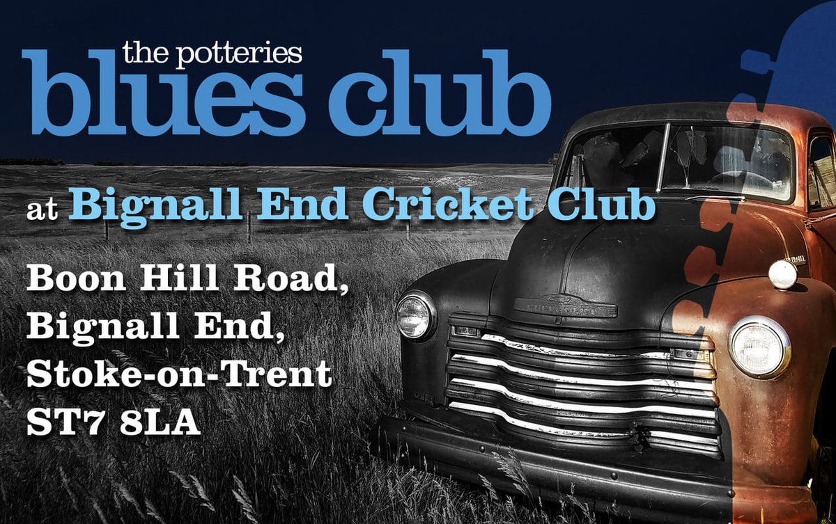 potteriesblues's tweet photo. A monthly series of Blues concerts at the Bignall End Cricket Club, Boon Hill Road, Bignall End STOKE-ON-TRENT ST7 8LA. https://t.co/IfBOno3kjm