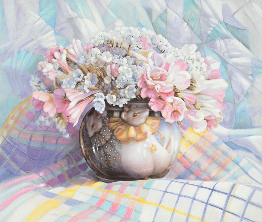 Happy Mother’s Day! 

This painting is titled MOTHER AND SON.