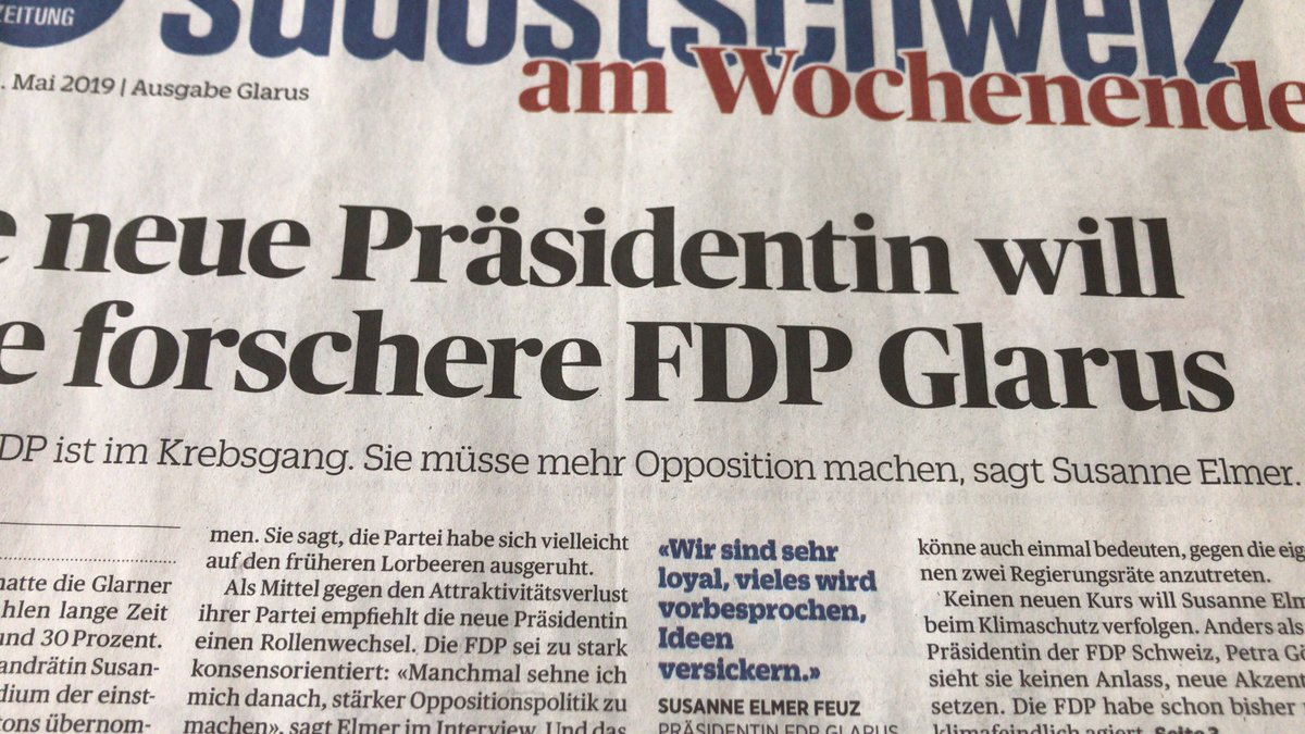 Schon witzig, dass die @fdpglarnerland Opposition sein will, obwohl sie mit zwei Regierungsräten in einem bürgerlichen Gremium völlig übervertreten ist?? Versteh ich nicht, #üüsbruchts