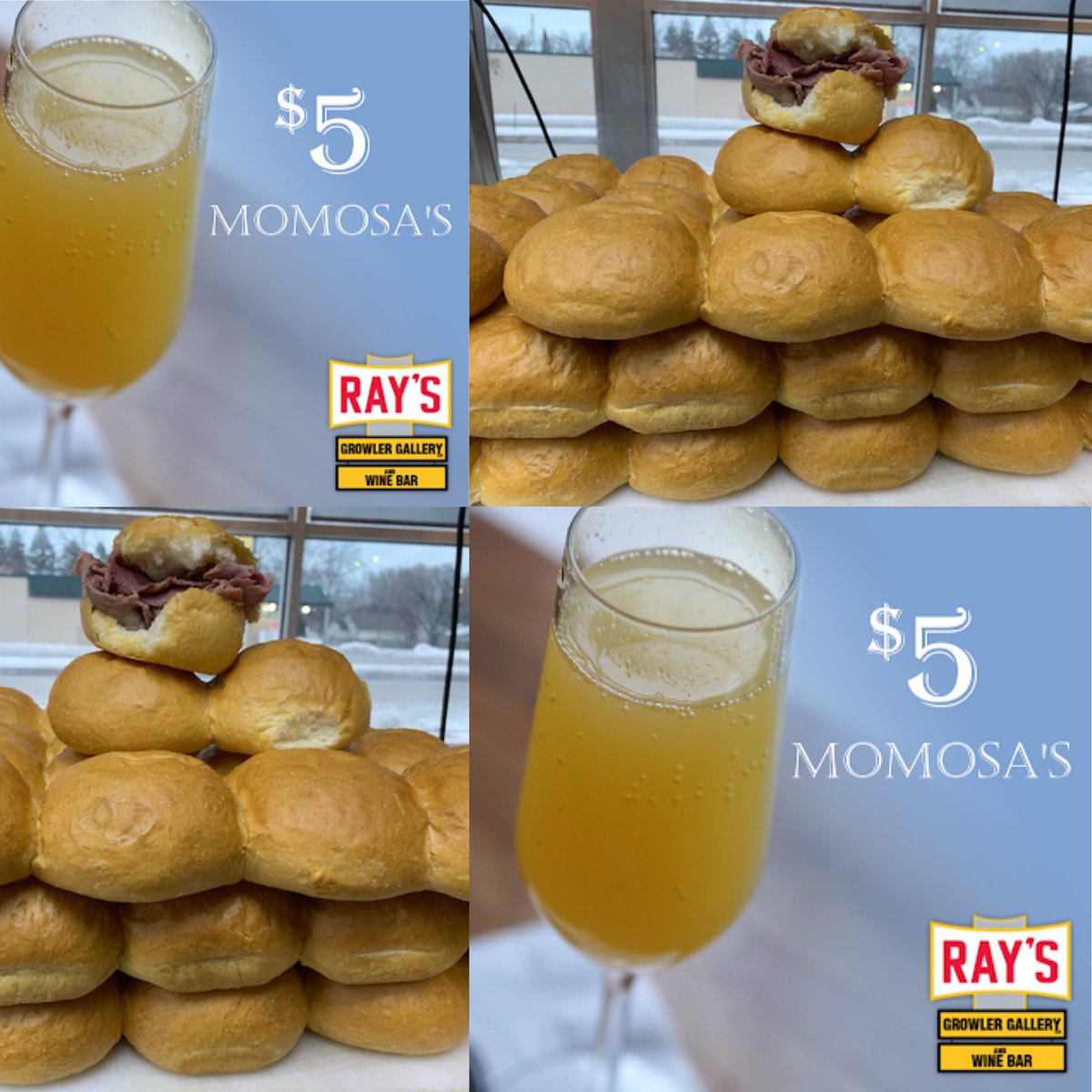 Happy Mother’s Day from the RAY-borhood!

Skip waiting in line at a restaurant and come grab some hot ham and rolls from the <a href="/GrateBBQ/">Iron Grate Bbq Co.</a> Food Truck from 9AM to 2 PM. 

Plus treat Mom to a MOMosa at Ray’s Growler Gallery for ONLY $5, from 11AM - 7PM!

Photo: <a href="/PaddyJ_/">Patrick J</a>