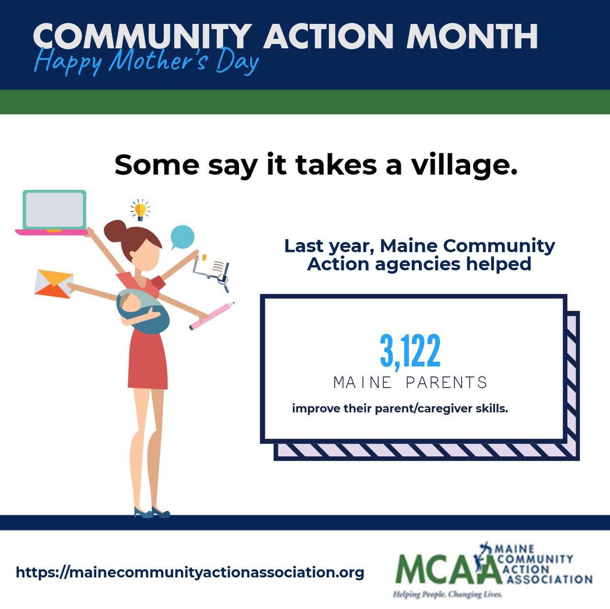penquisCAP's tweet photo. As we continue to celebrating Community Action Month, we recognize it does take a village... Thank you to all those who nurture the life of a child and support mothers and caregivers in our communities. Happy Mother’s Day. #CommunityActionImpact https://t.co/tdu5aXGStK