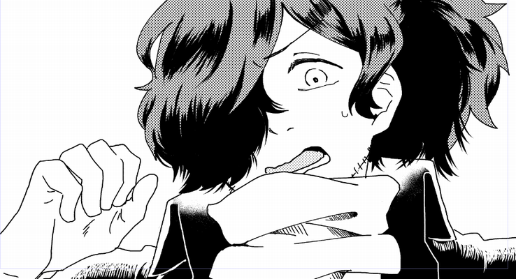 髪が楽しい以蔵さん 