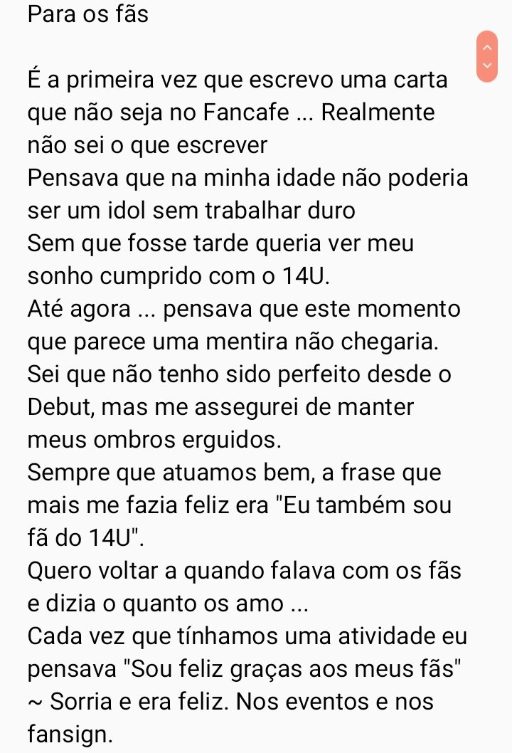 14uDaily's tweet photo. [#14U] Carta do nosso especial B.S

TRAD KR/PT: 14uDaily https://t.co/ywztWAD3yU
