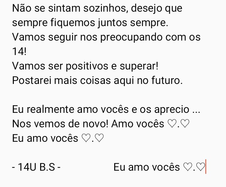14uDaily's tweet photo. [#14U] Carta do nosso especial B.S

TRAD KR/PT: 14uDaily https://t.co/ywztWAD3yU