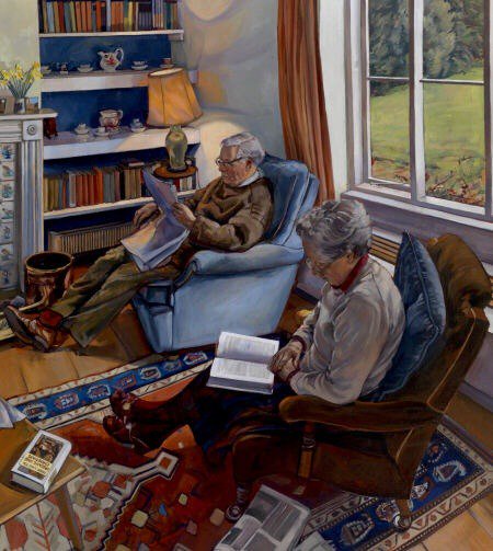 Welcome to Reading Art Sunday. 
This week's choice is Sarah Bryant's "Reading After Lunch"
Enjoy and Share!