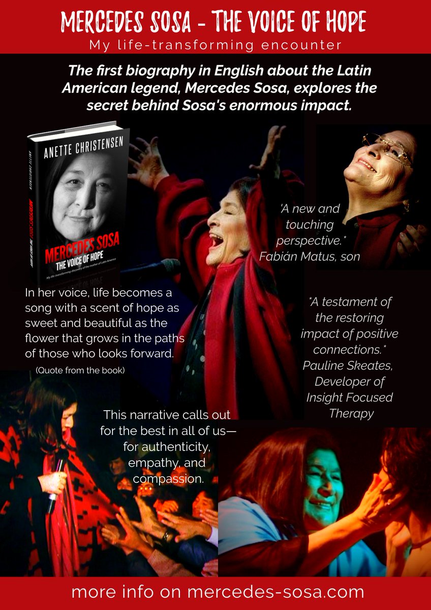 #MercedesSosa #TheVoiceofHope is out. Get it here: mercedes-sosa.com
#Argentina #LatinAmerica #folkmusic #activism #HumanRights 
#RoleModel #resilience #selfcare #authenticity