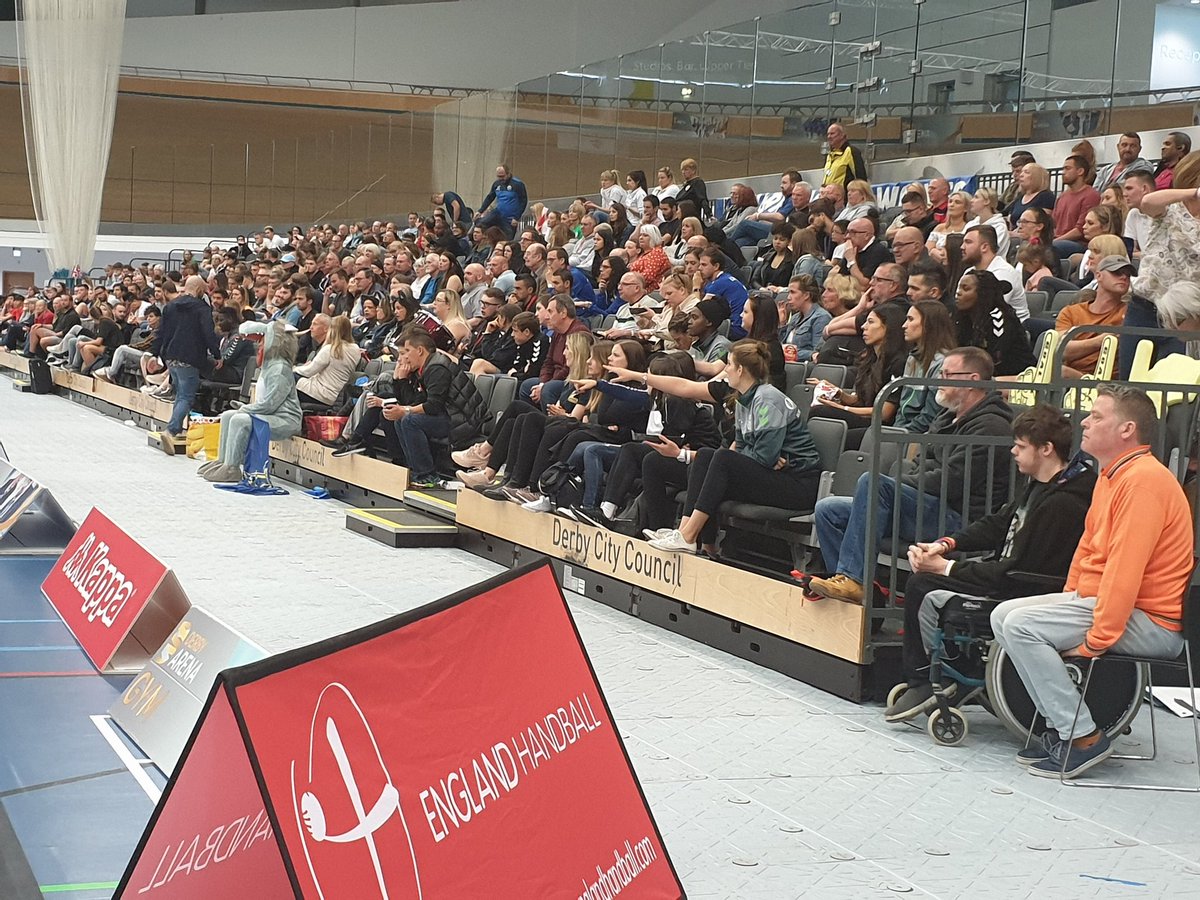 Well, it's been a great weekend of handball so far at the #handballfinals - excellent crowd in as we come to the main events of the Men's and Women's Finals! Thanks to all the fans who have supported their teams so well!