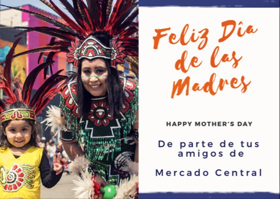 ¡FELIZ DIA DE LAS MADRES! Hoy y siempre celebremos a las mujeres que nos dan su amor incondicional. 
Come to Mercado Central and celebrate the Queens of our hearts, moms! 🥰