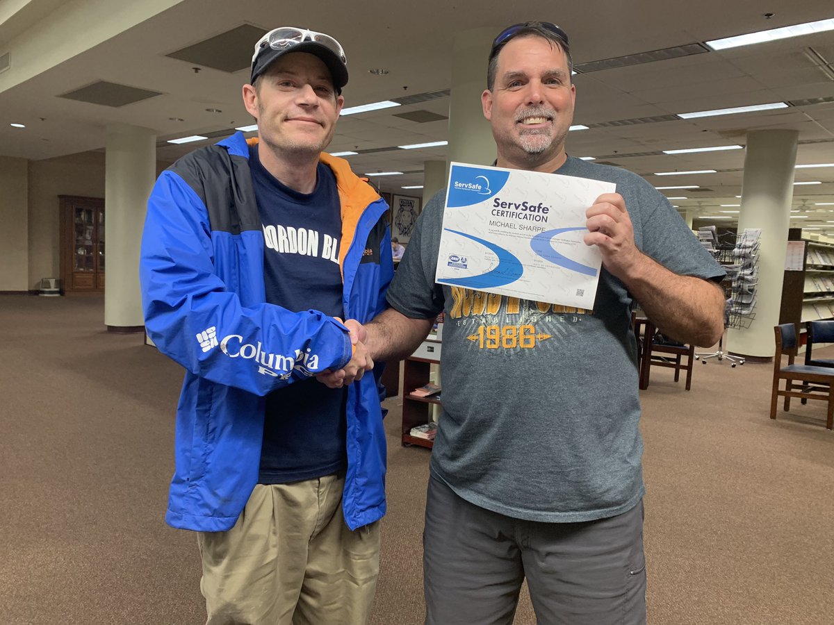 Big step in my business, Serv Safe Certification!!! In order to get your Food License , you must be educated and certified before mobi g forward in the Good Industry!!!