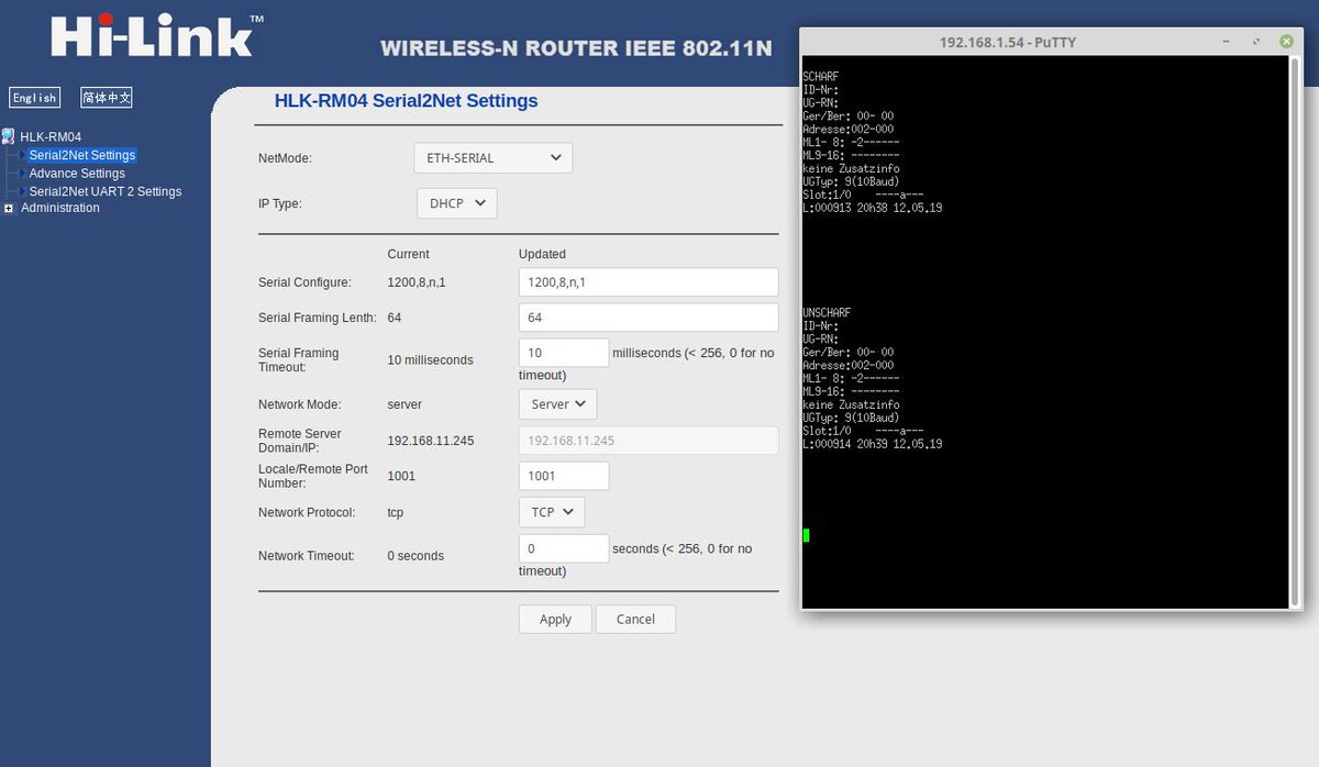 bastlernrw's tweet image. #Telim #10Baud klappt noch recht gut an einer ISDN Alarm Empfangseinrichtung - nun auch noch die #COM2 Schnittstellle auf IP umgesetzt #VDS2465 #Telenot