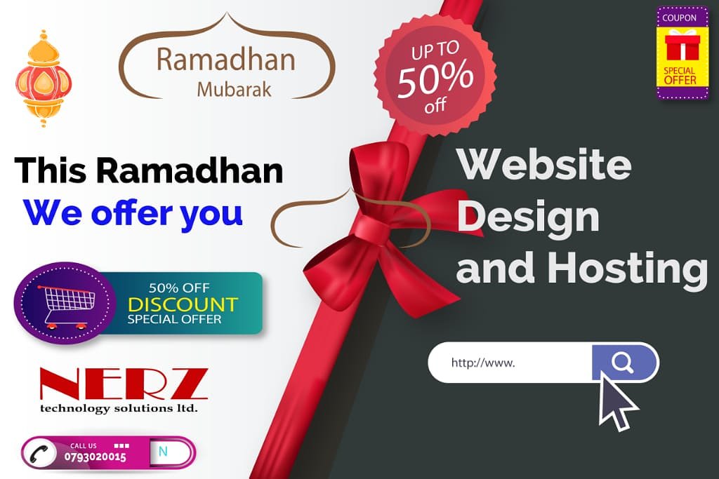 nazabdynasir's tweet image. 50% off for Website Design and Hosting during this ramadhan.What a crazy offer...only at Nerz Technology Solutions Ltd.
@0793020015.
#webdesignoffer
