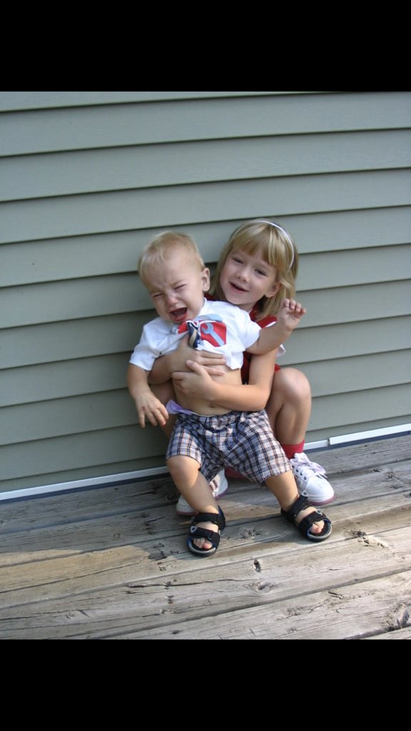 tmurray1994_'s tweet photo. Max and I recreated old pictures as a Mother’s Day gift, and I’d say we did a pretty good job... https://t.co/dR8IBh1H7t