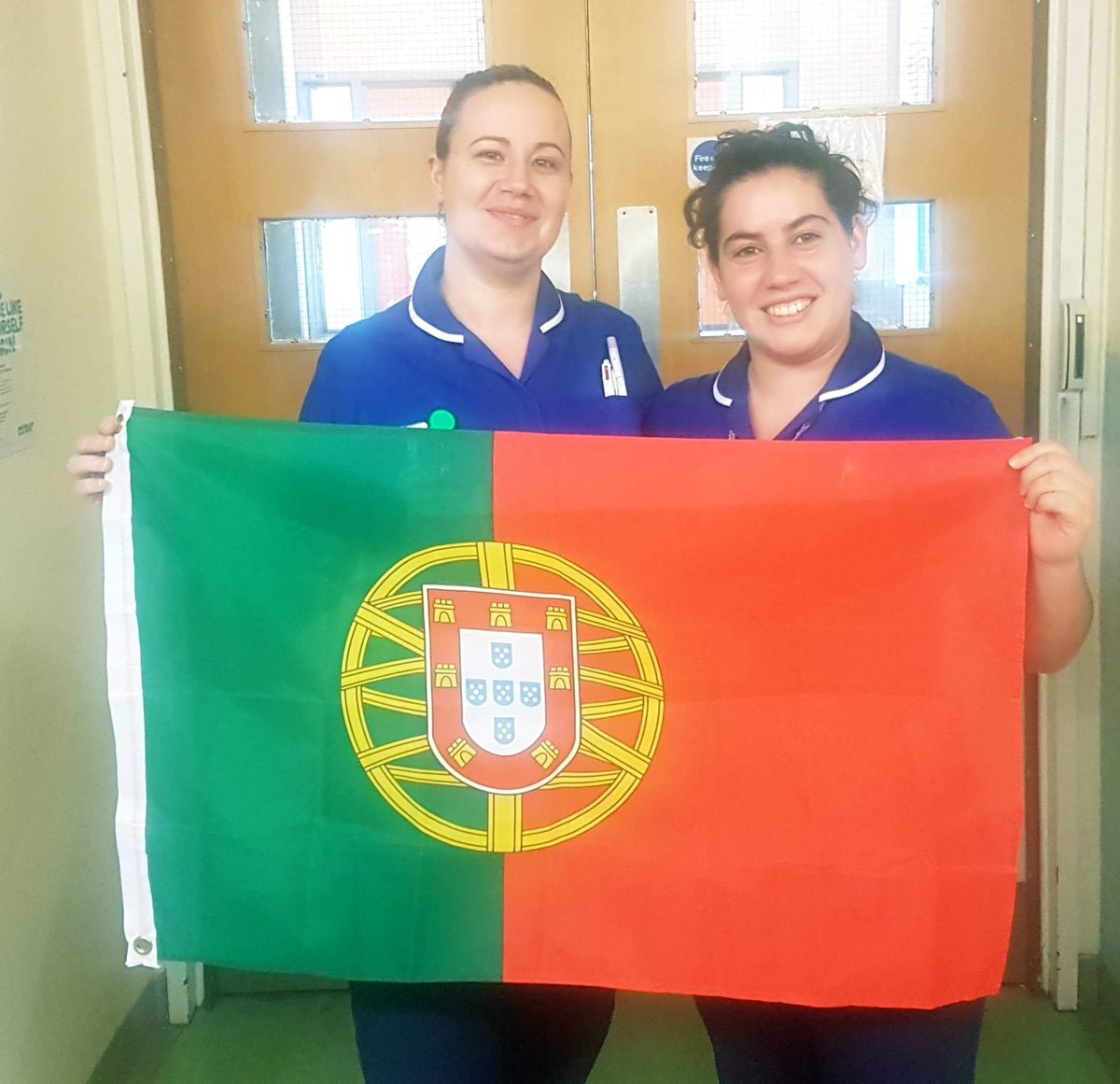 Flying the flag of our staff from Portugal on International Nurses Day!