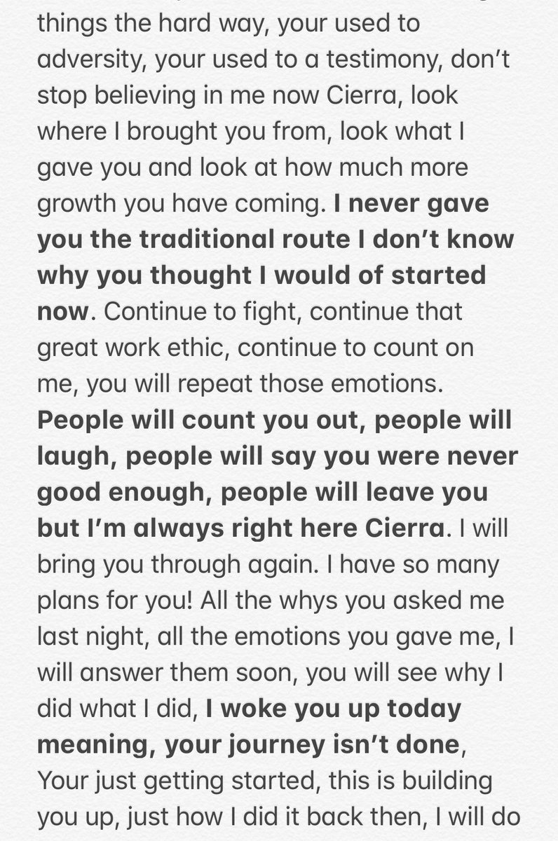 CDillard24's tweet photo. Not the only one that needs reminding, that everything happens for a reason, it’s God’s timing, God’s plan. Trust in him🙏🏽 https://t.co/UiYujHw8lp