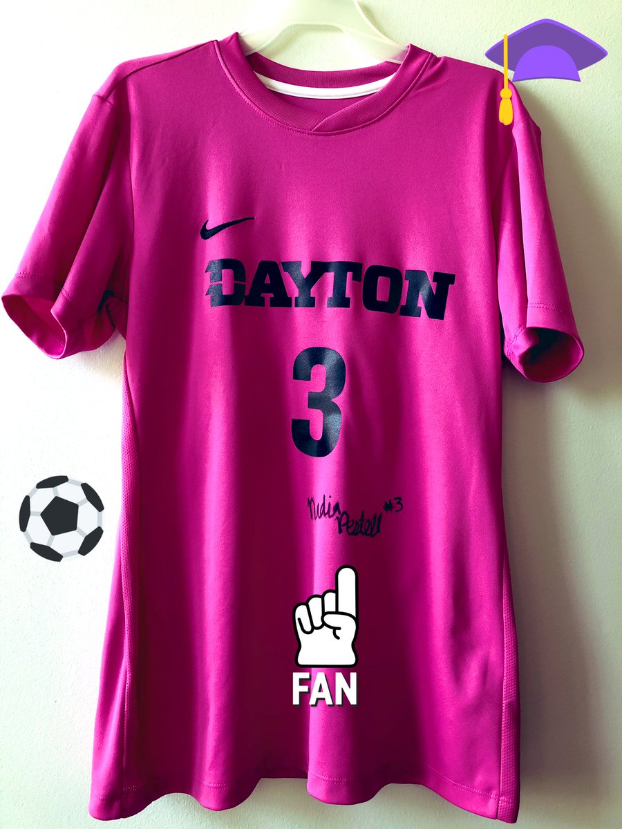 nicola_work's tweet photo. Glad I got my @daytonwsoccer jersey signed. Congratulations #️⃣3️⃣ Nadia!! #Flyer19Grad https://t.co/hnJmCR378T