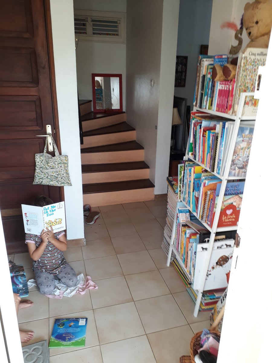 LibrariumViews's tweet photo. So far so good....Youngest one & friends getting the dough ready for the ultimate artisanal hot dogs, cooking up a feast, kids in the downstairs library, Peanut the Macro Rabbit doing yoga...now some vino & B-ball #GameSevenS https://t.co/Ukf7cKt4Nn