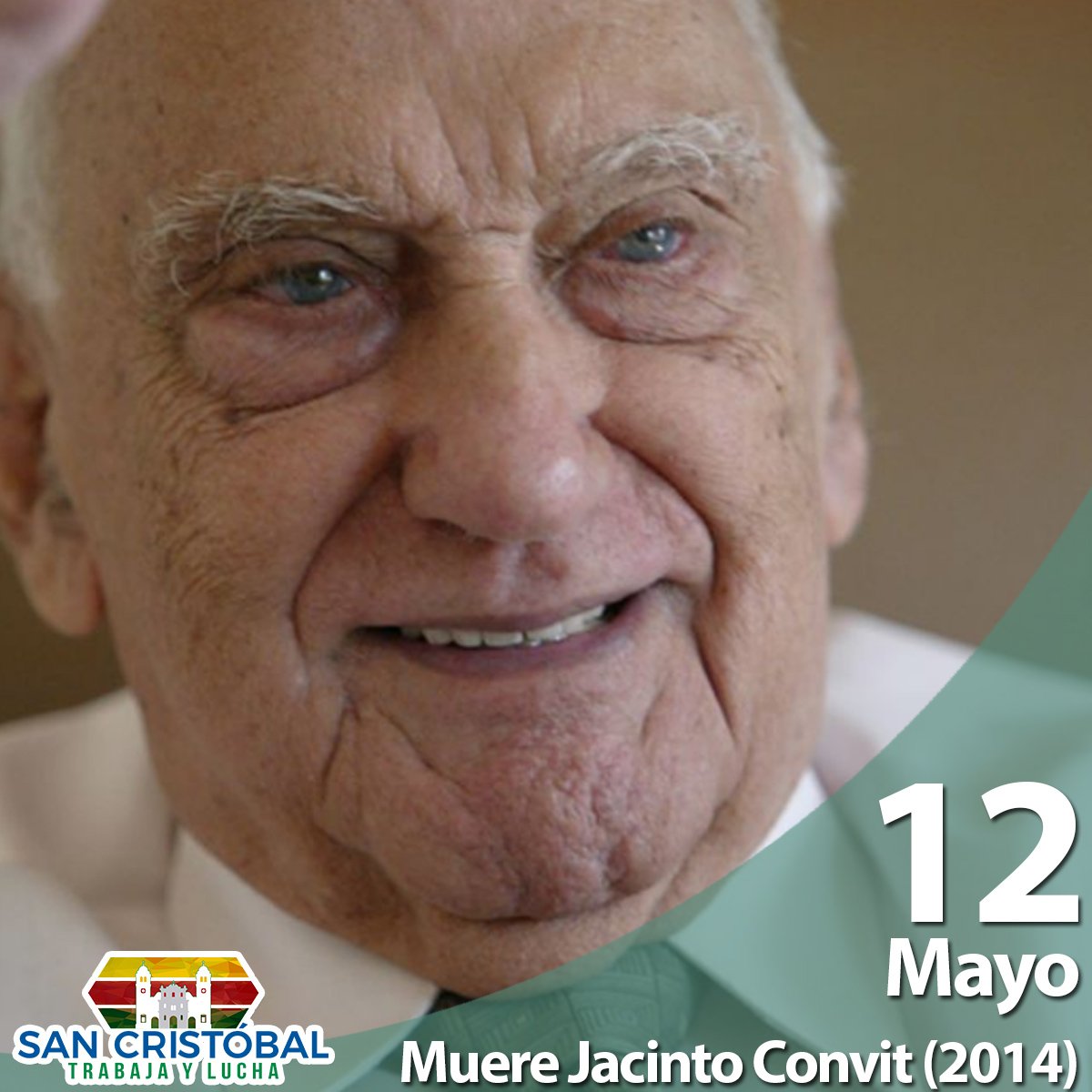 GobiernodeSC's tweet photo. El Doctor Jacinto Convit 
su vida la dedicó a conseguir la cura para el cáncer. 

"No me quita el sueño ganar el Premio Nobel, pero si hallar la cura para el cáncer"

Una vida dedicada a trabajar incansablemente por la salud de los venezolanos.

#SanCristobalHumana💗 https://t.co/o7ogOvnWDn