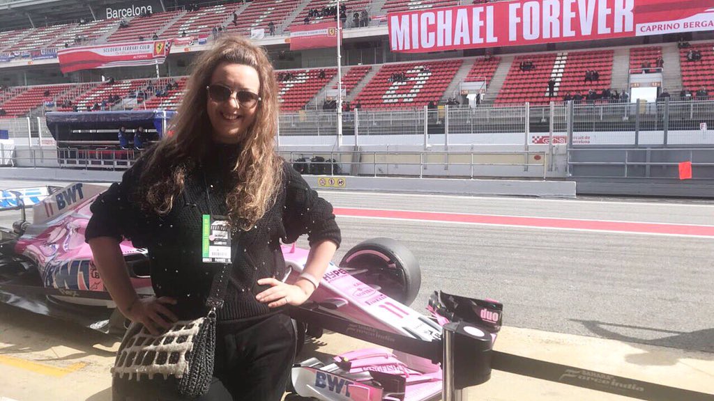 KaikGrig's tweet photo. At Circuit de Barcelona-Catalunya 🏎🇪🇸💃🏻
Watching #F1 @F1 #SpanishGP now at home 😊🙌🏻 
Have a great day #F1Family !!! https://t.co/qXmnv2oiuS