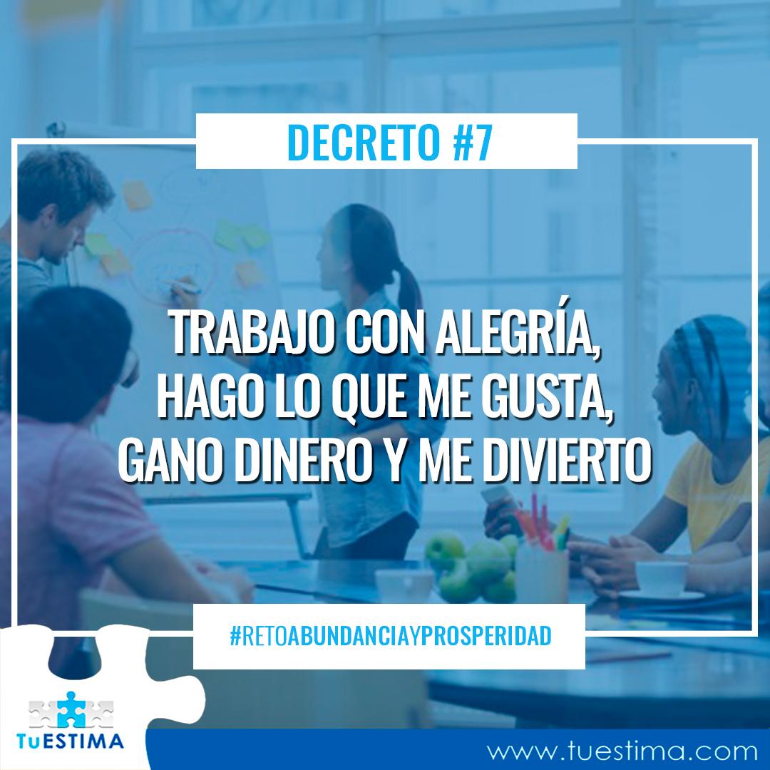 TuESTIMA's tweet photo. Hoy es el último día de nuestro #RetoAbundanciaYProsperidad✨💸🍀
Te dejo el Ultimo decreto 7 para que lo repitas y lo hagas parte de ti💪.
Gracias!!!
#DenisseTroconisAoun
#RetoTuESTIMA #Retos #AbundanciaYProsperidad #Plataforma #Desafío #Embarcar #Iniciativa #TuESTIMA https://t.co/BazXpHK96R