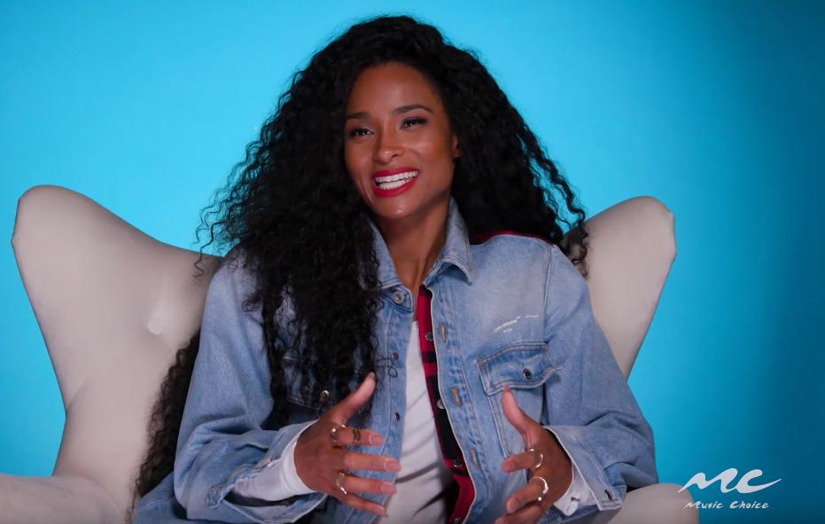ciara's tweet photo. Talking about the "Beauty Marks" of Life &amp; Motherhood with @musicchoice this special weekend! Watch Now: https://t.co/CrAulTKjRs https://t.co/tC1jSdZBjl