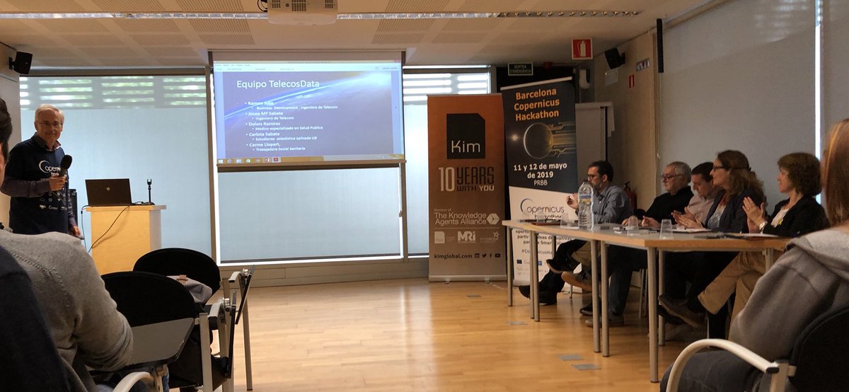 jmsabate's tweet photo. Presentando #smartcity &amp; Aging population challenge en #CopernicusHackathon https://t.co/Omyu5Jbz69