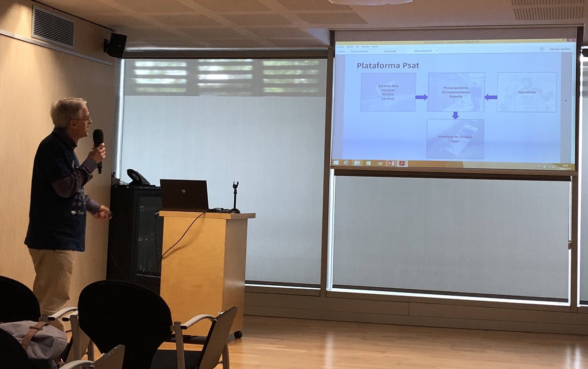 jmsabate's tweet photo. Presentando #smartcity &amp; Aging population challenge en #CopernicusHackathon https://t.co/Omyu5Jbz69